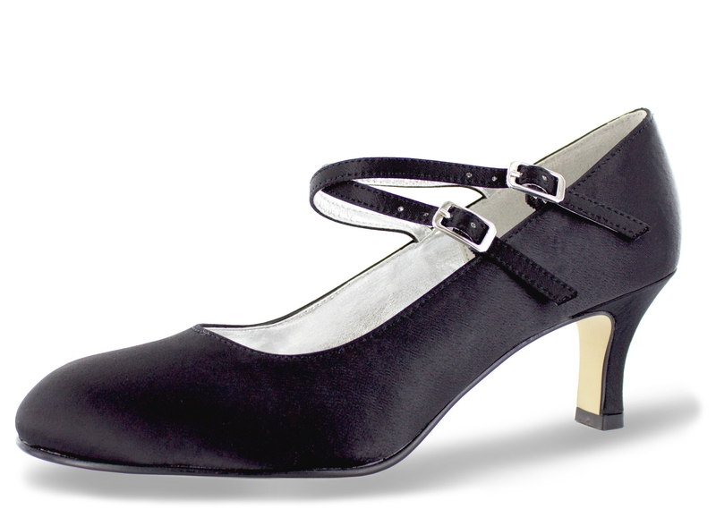 251-Satin-schwarz5825c6c14e9c5 Spangen Pumps Valeria schwarz Satin