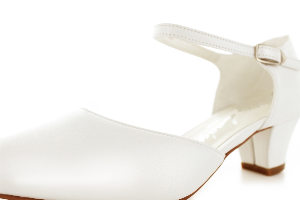 weite Brautschuhe Hanna offwhite Leder