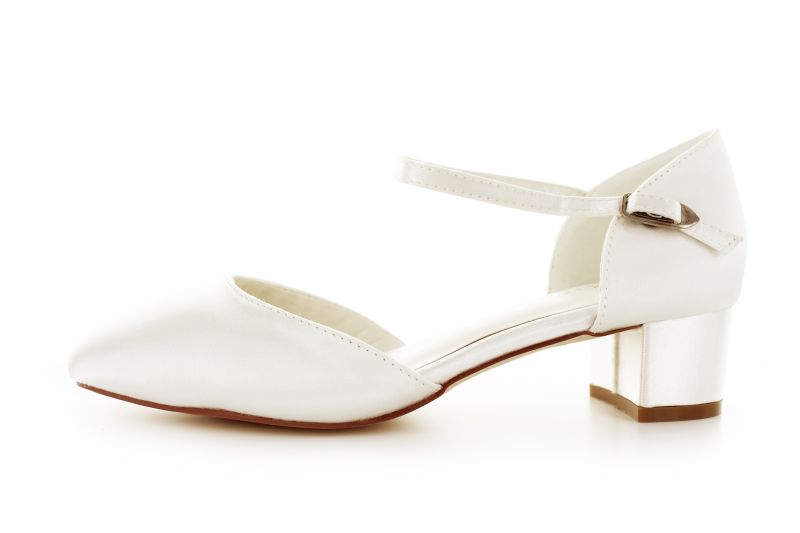 offene Brautschuhe Estelle ivory Satin