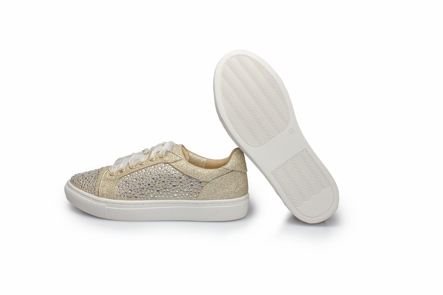 932-champagner_3 Brautsneaker Cheeky champagner Glitter-Zirkonia