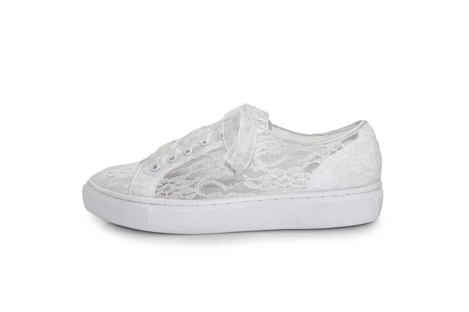 Brautsneaker Sneaky ivory-Spitze