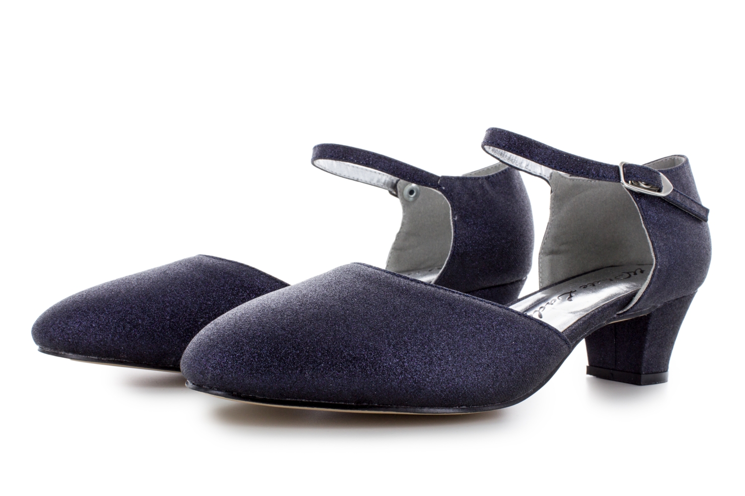 850-marine-glitter-c weite Pumps Annabell marine-Glitter