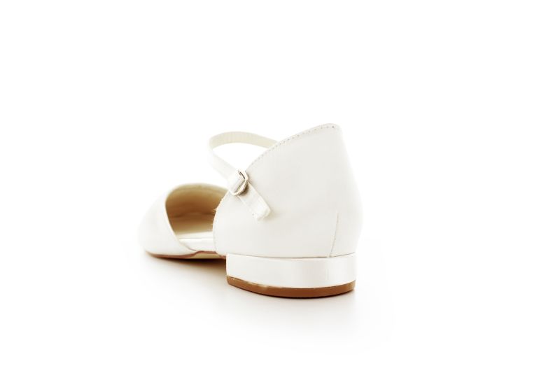 offene flache Brautschuhe Taina ivory