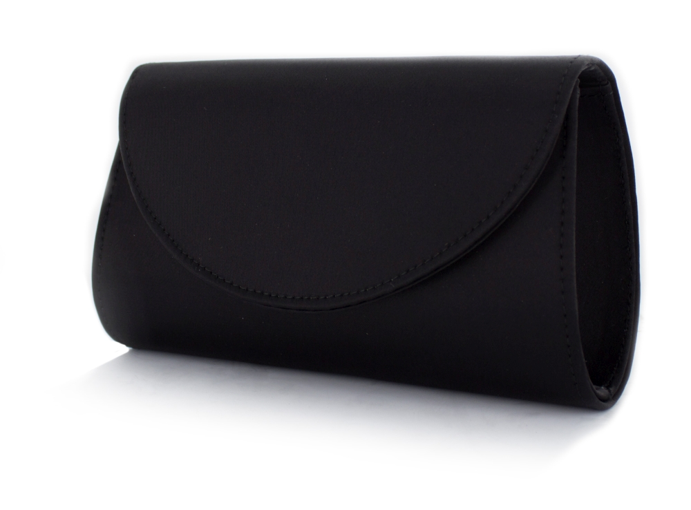 Satin Handtasche Susi schwarz