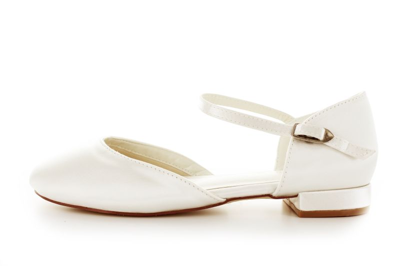 offene flache Brautschuhe Taina ivory
