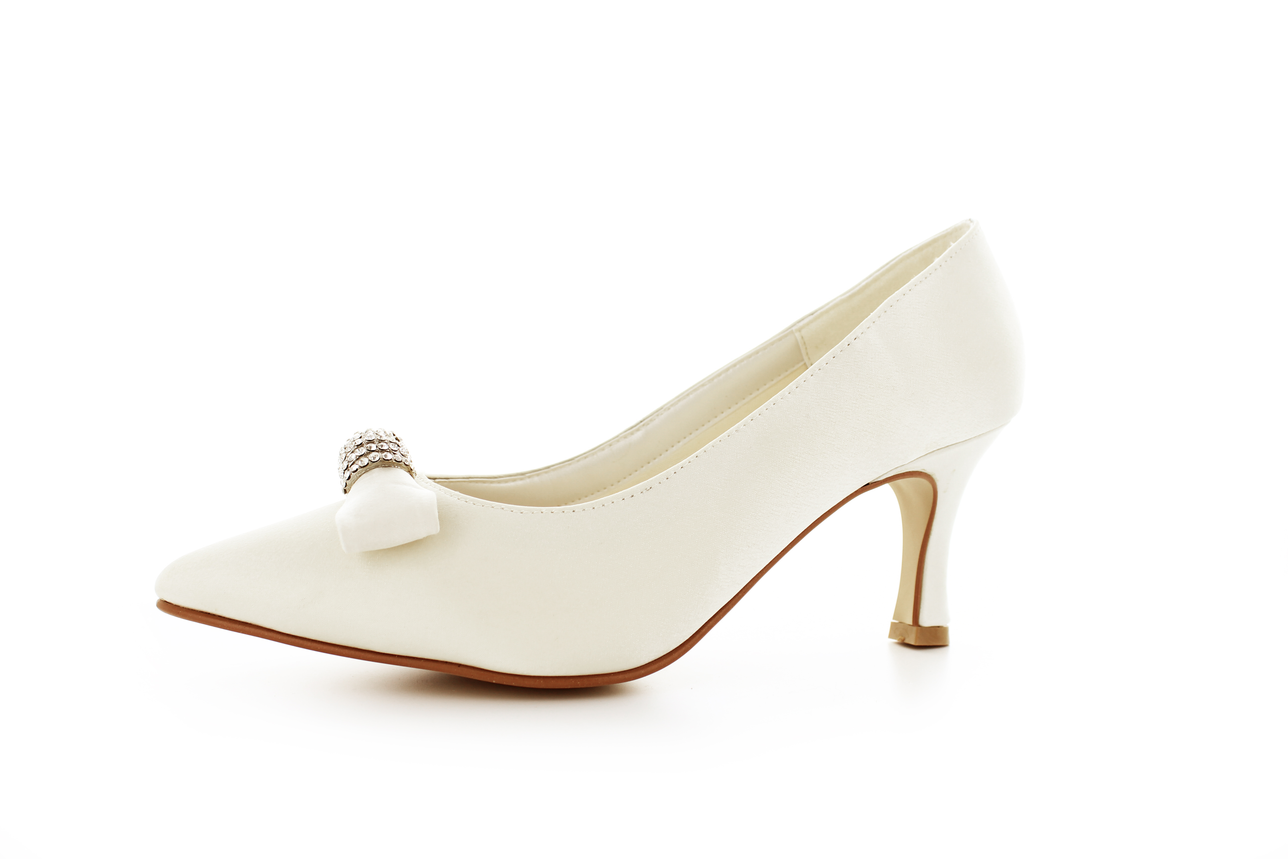 705-Satin-ivory-a Vintage Brautschuhe Igrid ivory