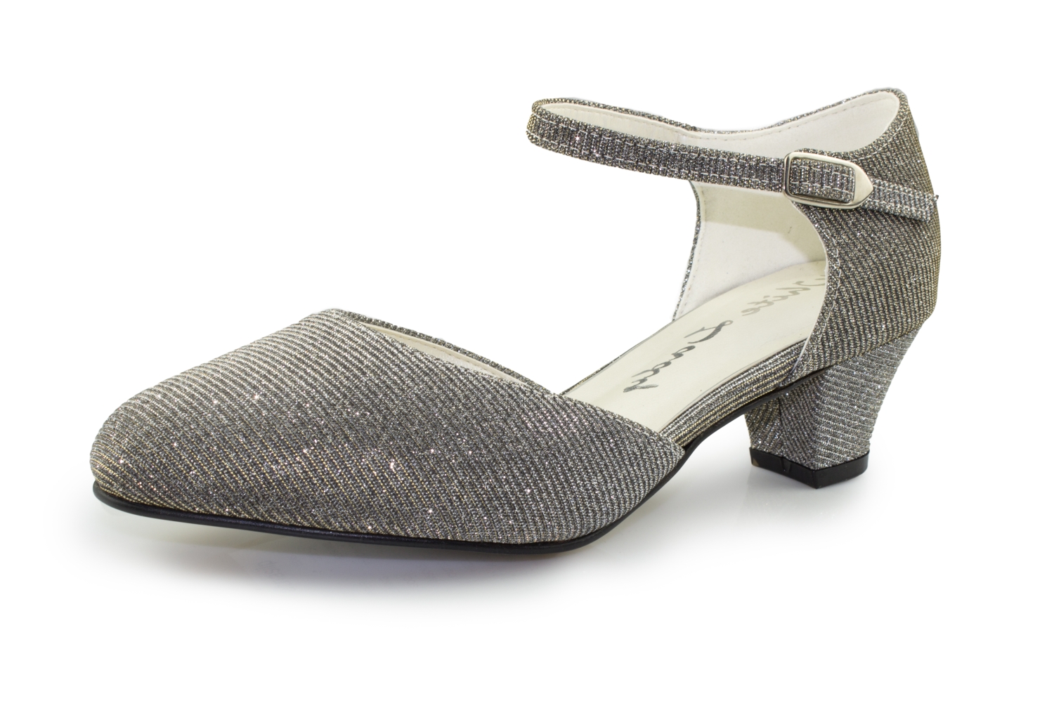 weite Pumps Annabell silber-gold Glitter