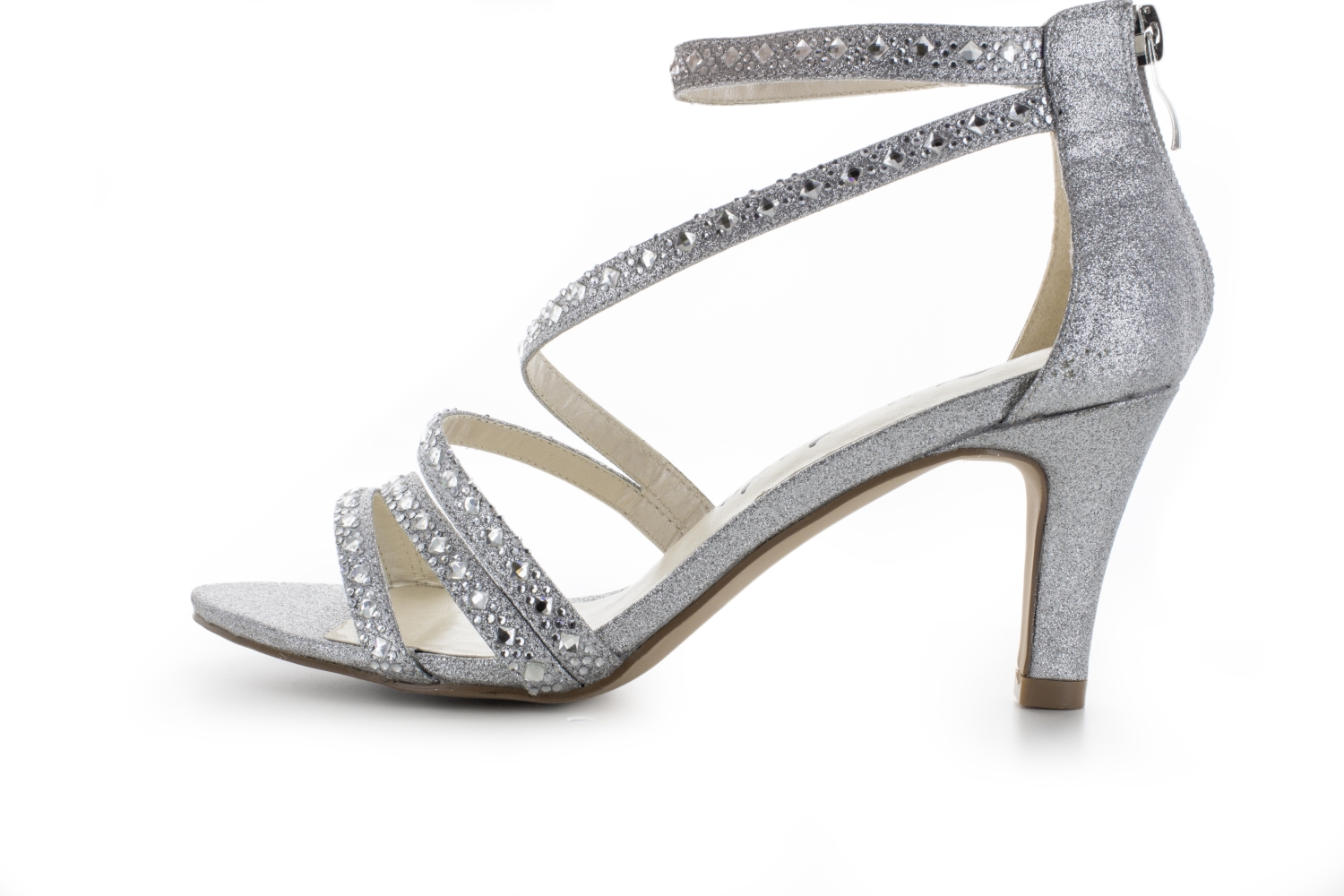 Sandalette Grace silber-Glitter