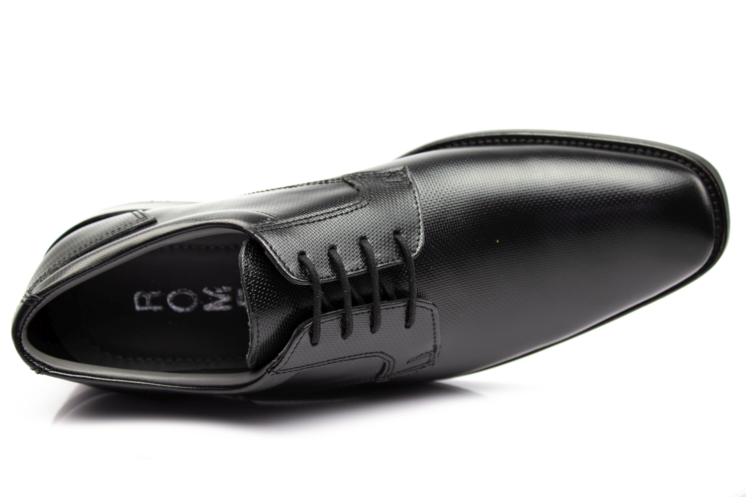 Derby Herrenschuhe Lucien-LS schwarz-Mosaik