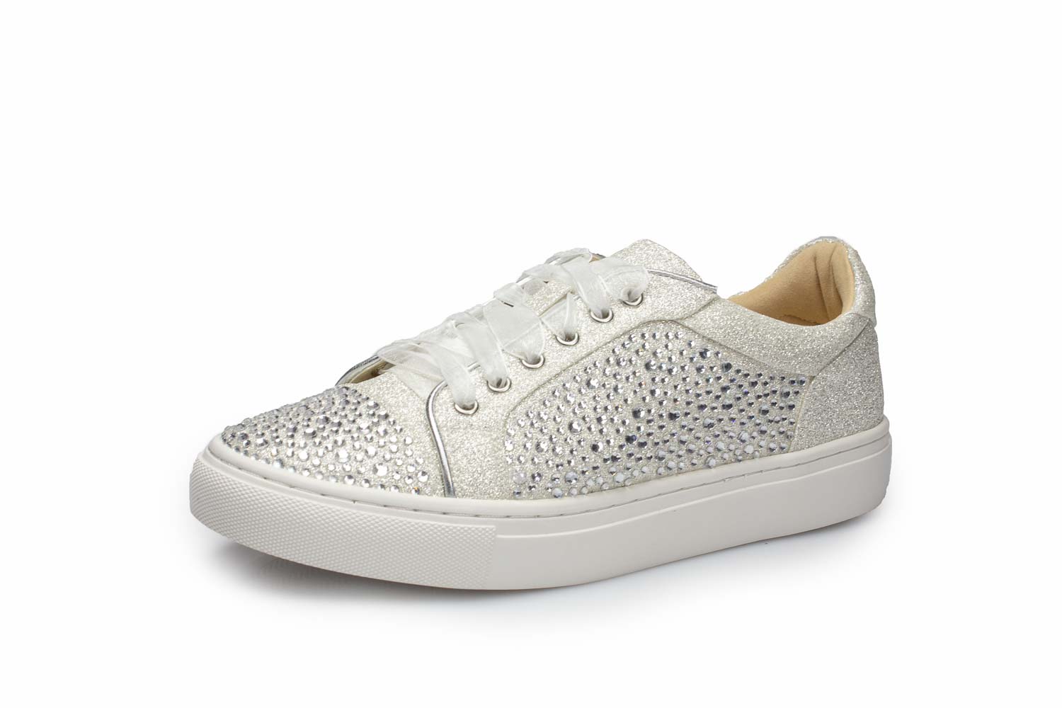 Brautsneaker Cheeky ivory Glitter-Zirkonia