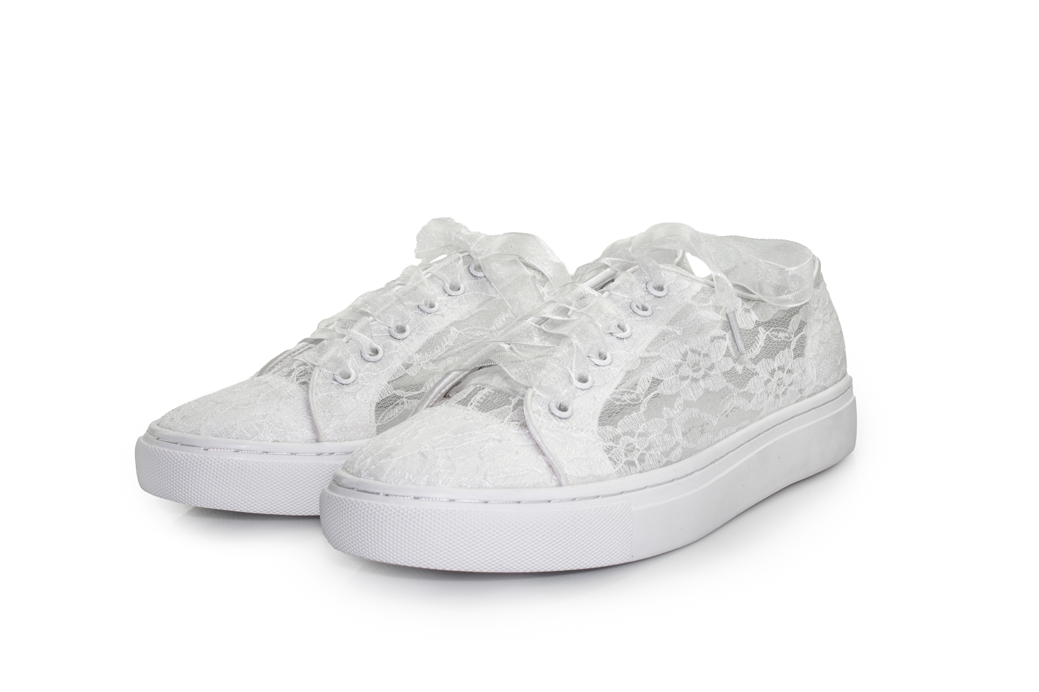 Brautsneaker Sneaky ivory-Spitze
