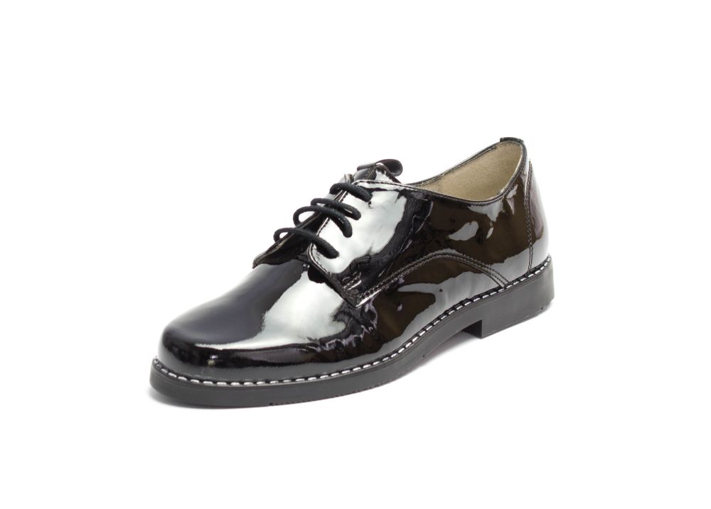 100-schwarz-Lack-5 Kinderschuhe Junior schwarz Lack