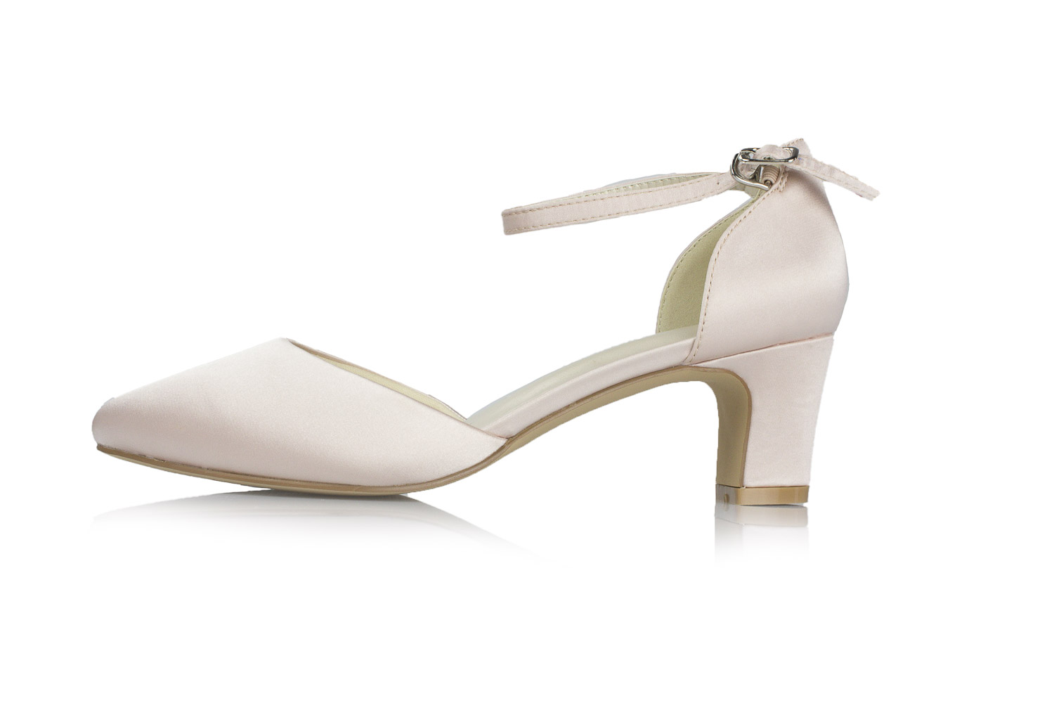 White Lady Brautschuhe Athena blush Satin
