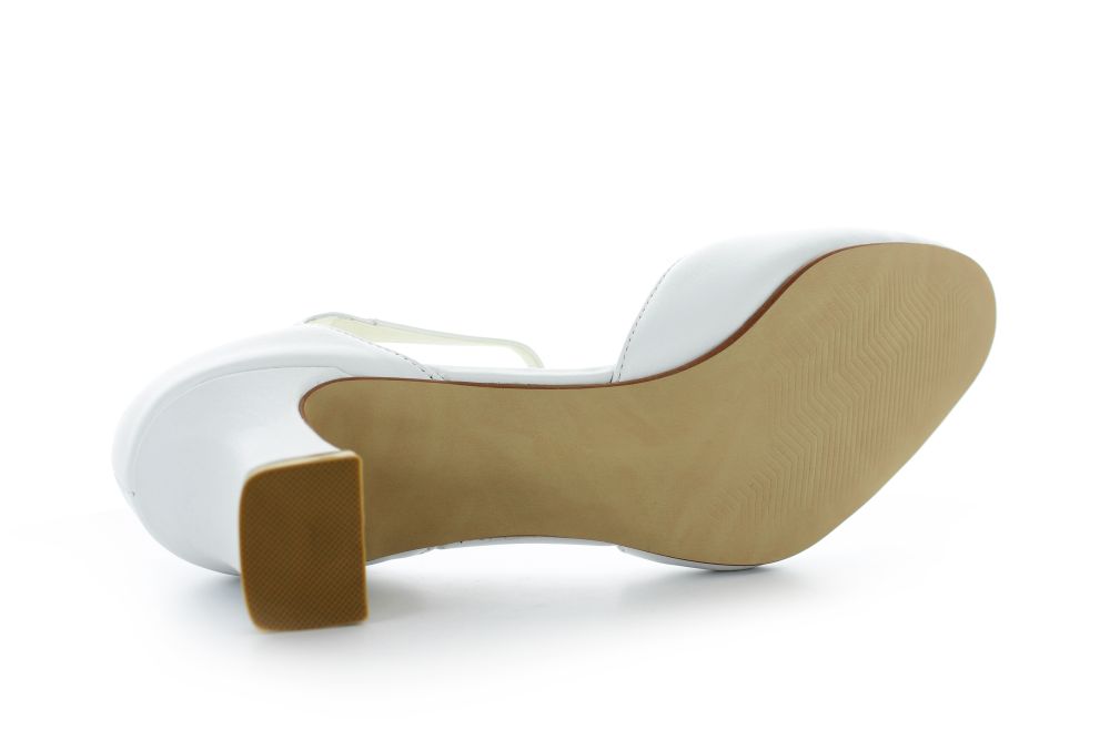 Brautschuhe Patrizia weiß Leder