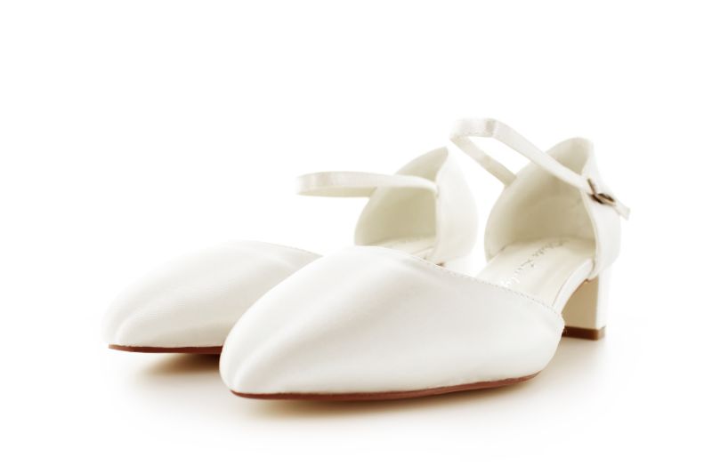 offene Brautschuhe Estelle ivory Satin