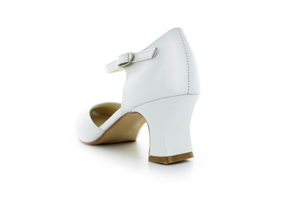 Brautschuhe Patrizia weiß Leder