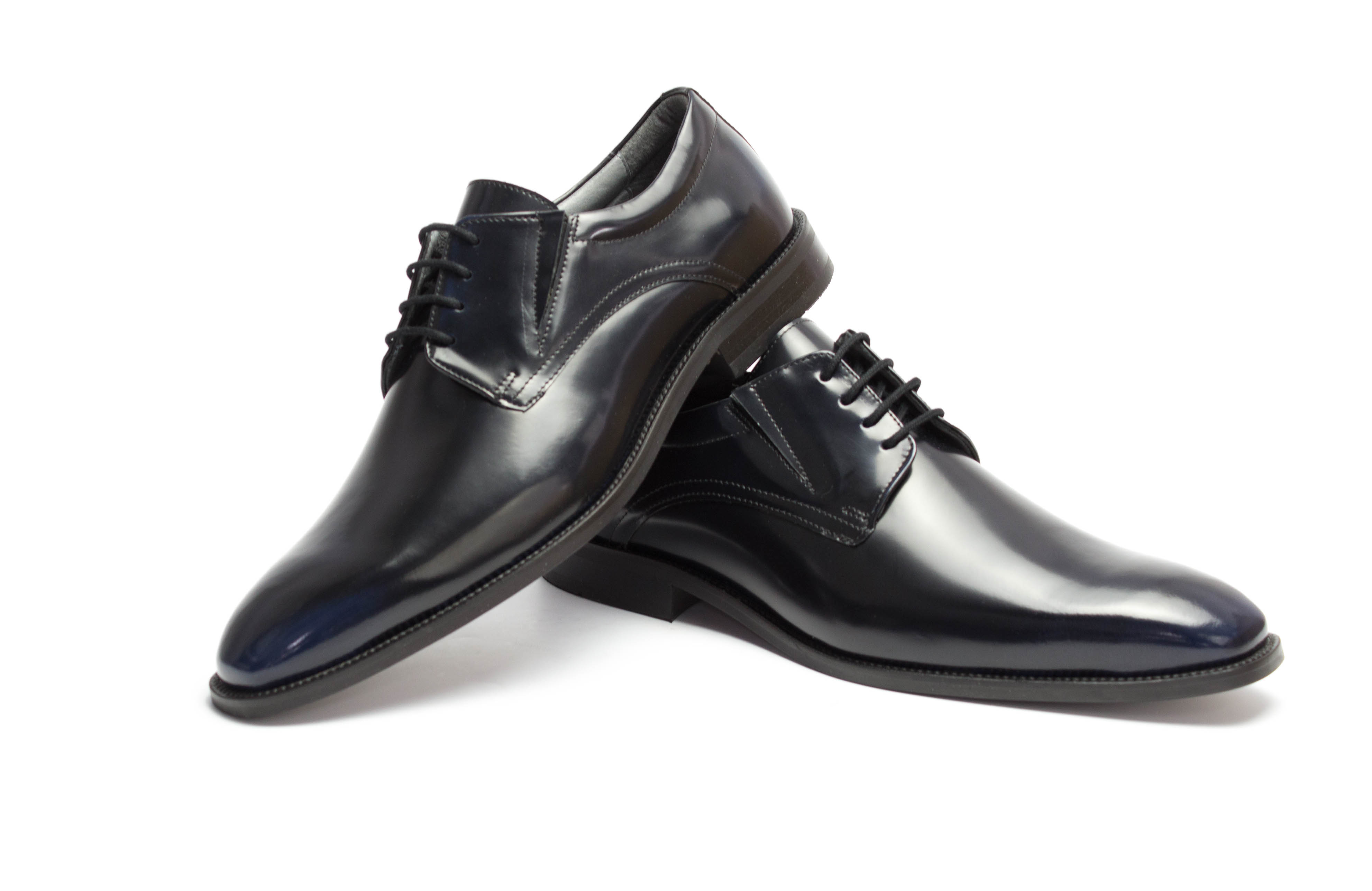 495-blau-schwarz-Brush-5 Derbyschuhe Ace-TS blau-schwarz Brush