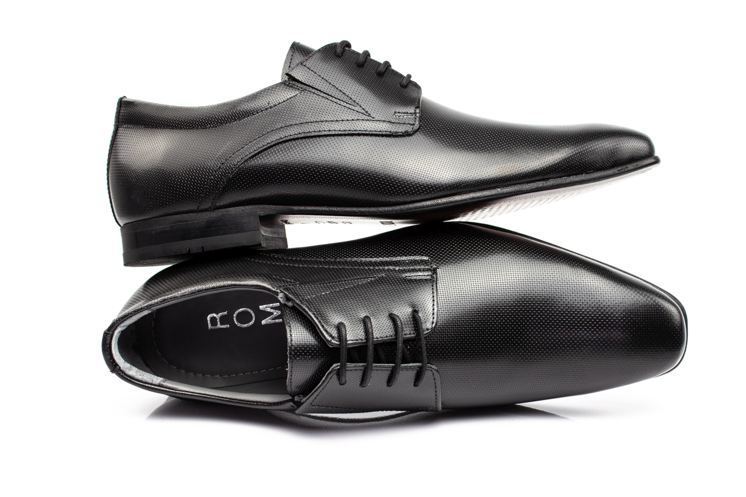 495-sw-mosaik-2 Derbyschuhe Ace-LS schwarz-Mosaik Nappa