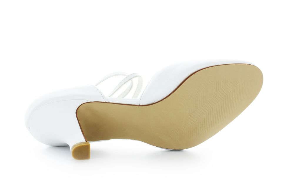 Brautschuhe Sylvie weiß Leder