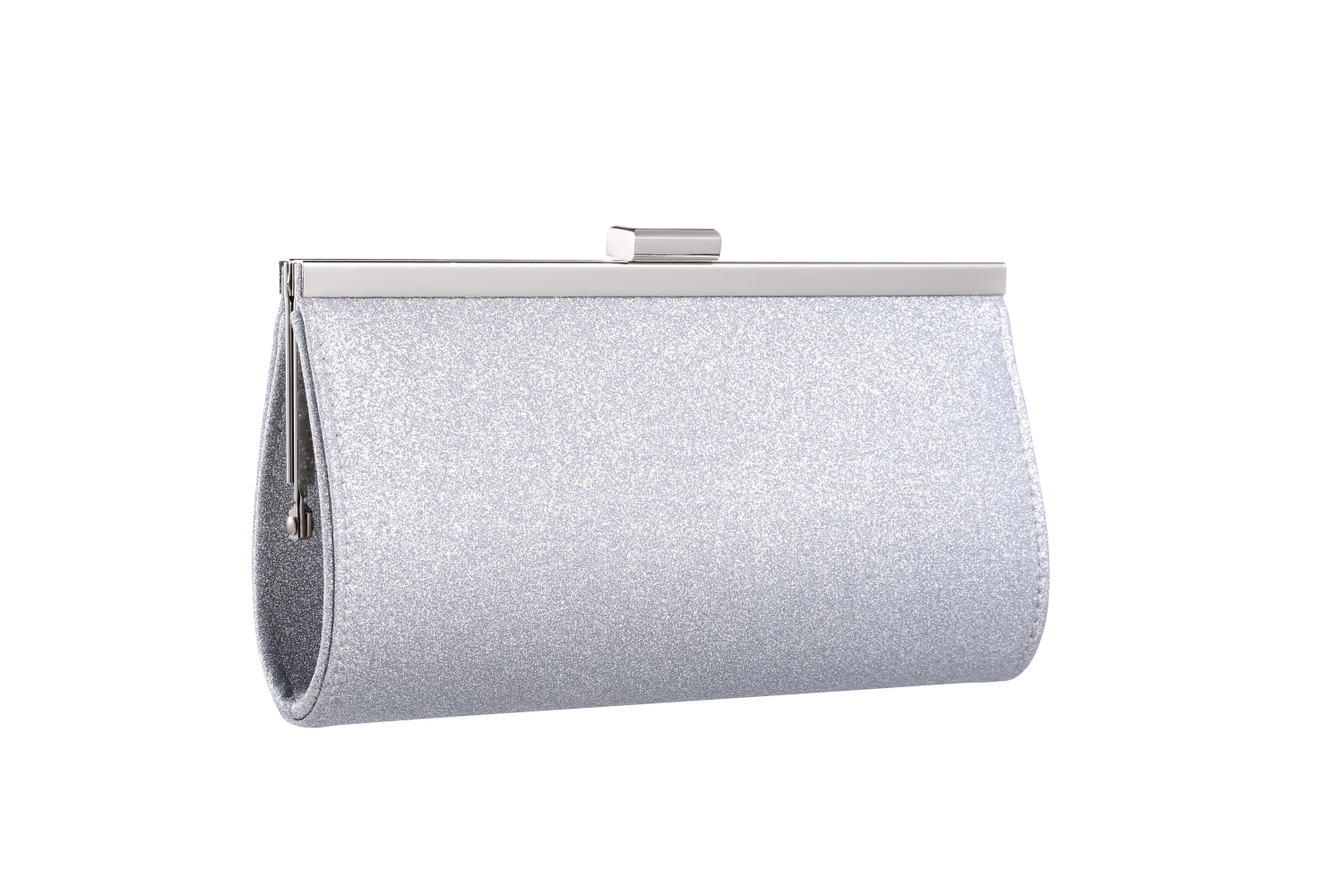 Vanessa-silber-Glitter-klein Clutch Vanessa silber Glitter