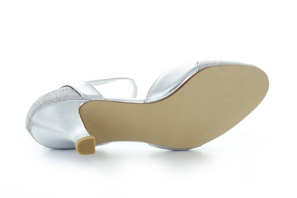 701-silber-c Riemchen Pumps Helena silber
