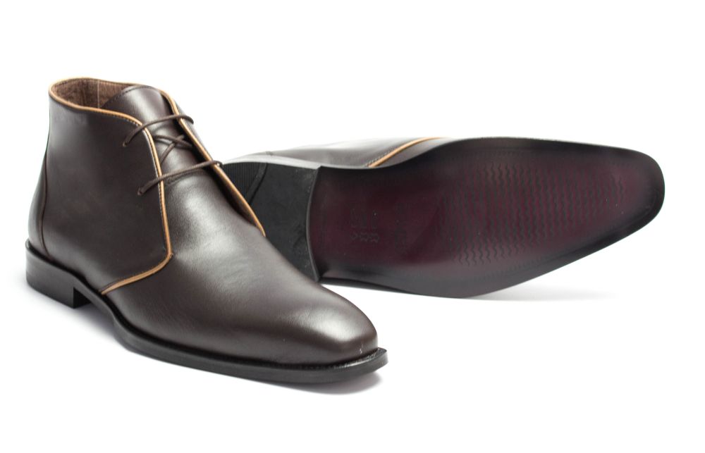 472-schoko-4 Halbstiefel Desert Storm schoko Nappa