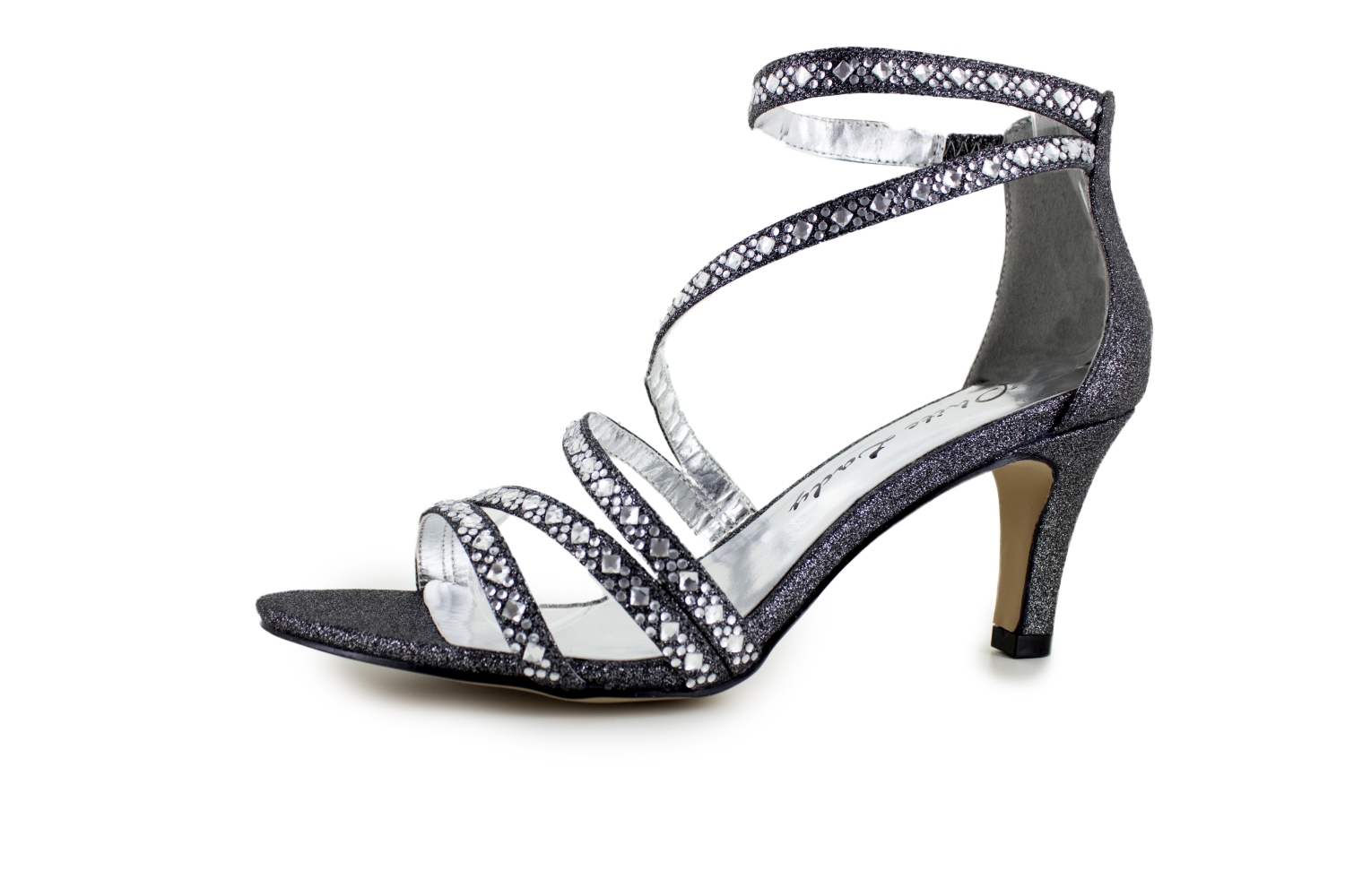 Sandalette Grace schwarz-Glitter