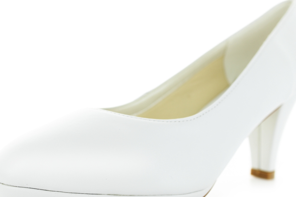 Brautschuhe Maja weiß Leder