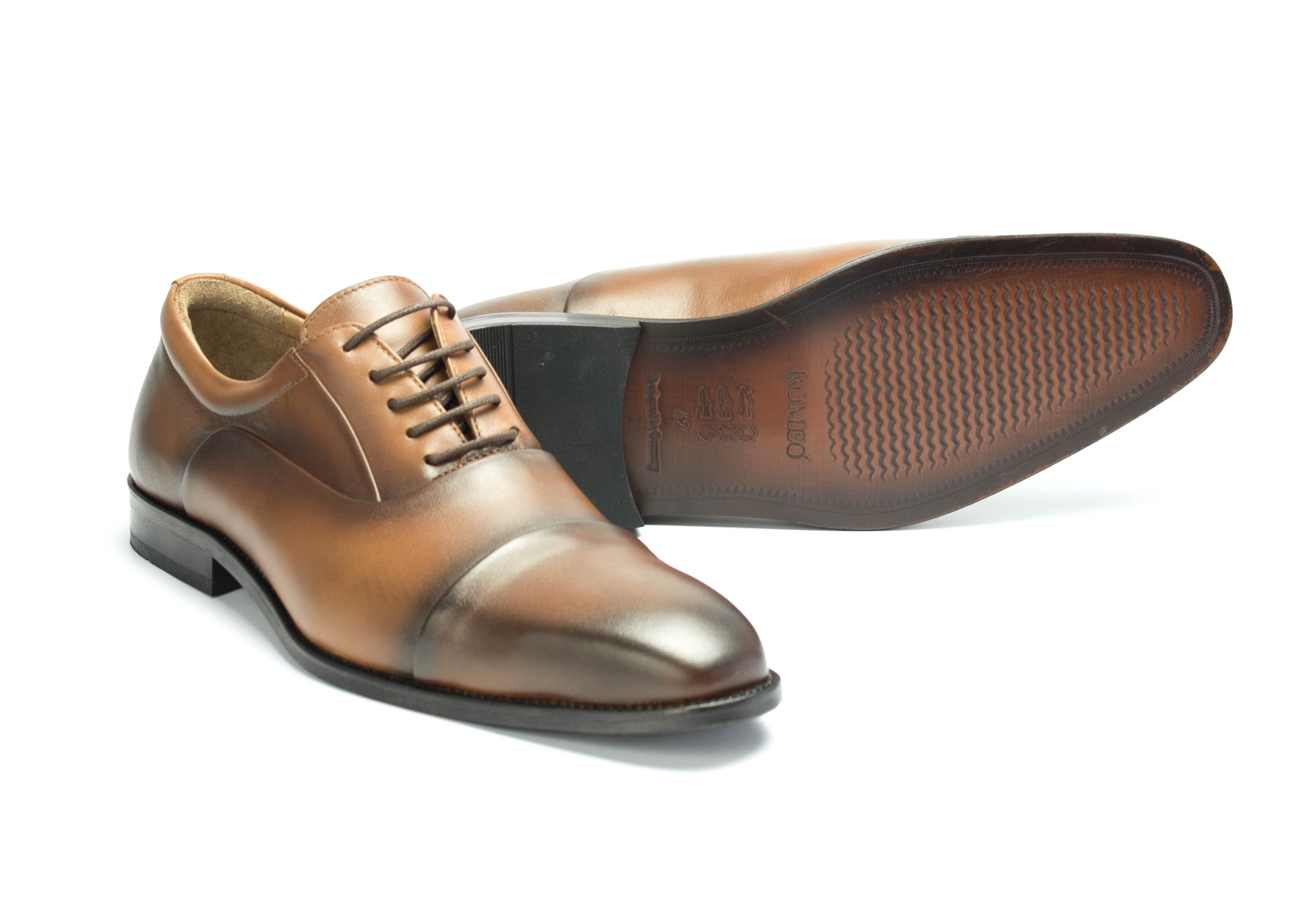 490-cognac-3 Oxford Herrenschuhe Darcy cognac Thunitsohle