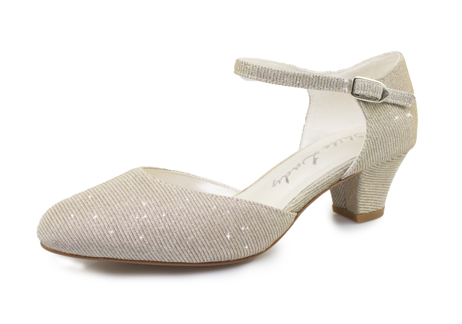 850-ivory-gold-neu-klein weite Pumps Annabell ivory-gold