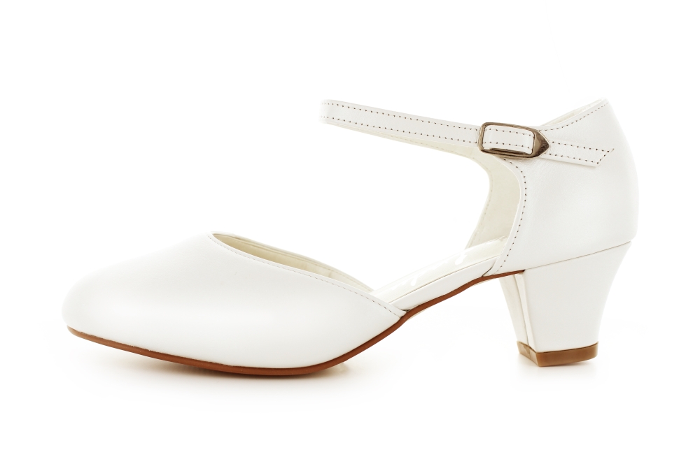 weite Brautschuhe Hanna offwhite Leder