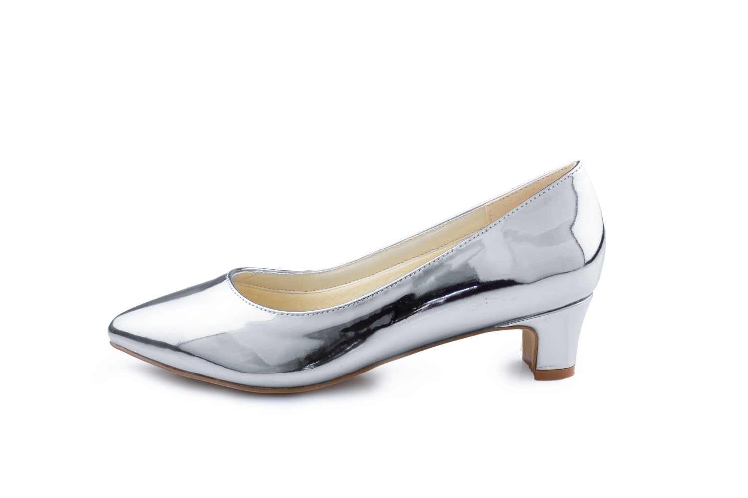 Spiegel Pumps Glow silber