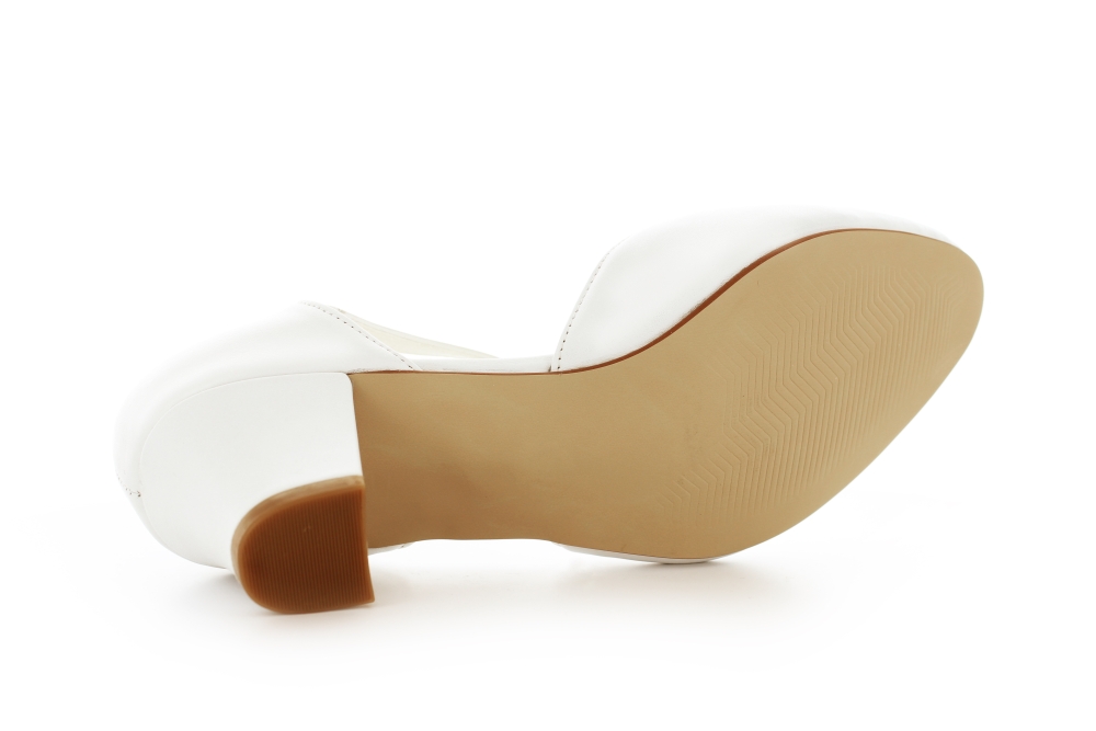 weite Brautschuhe Hanna offwhite Leder