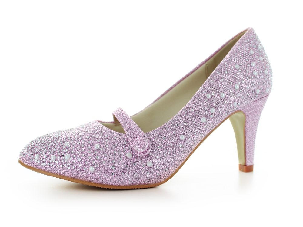 Perlen Pumps Destiny pink