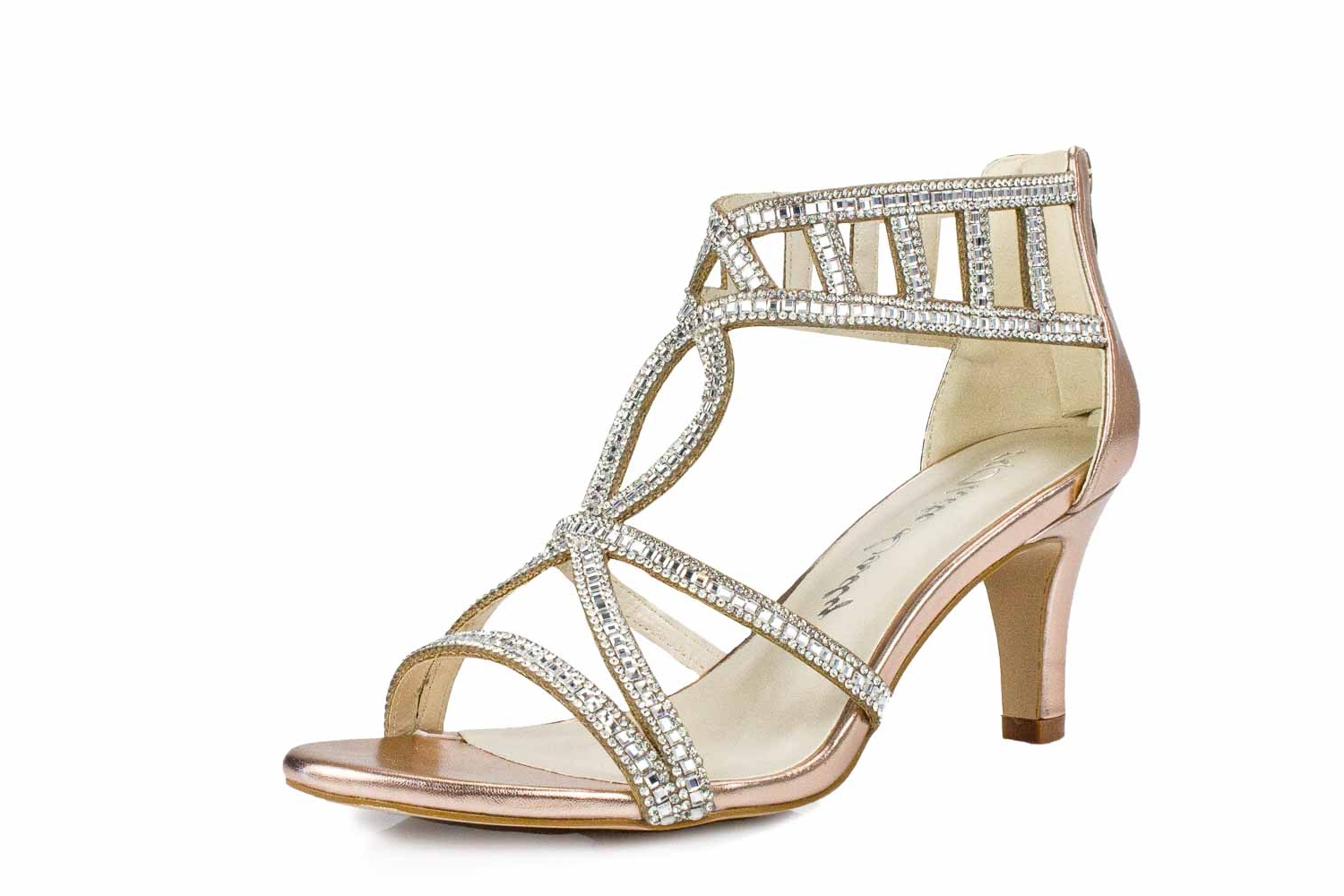 820-ros-gold White Lady Bianca Sandalen roségold Metallic