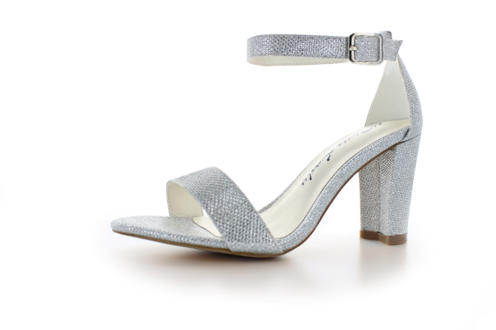 887-silber-klein Glitter Sandalette Zoe silber