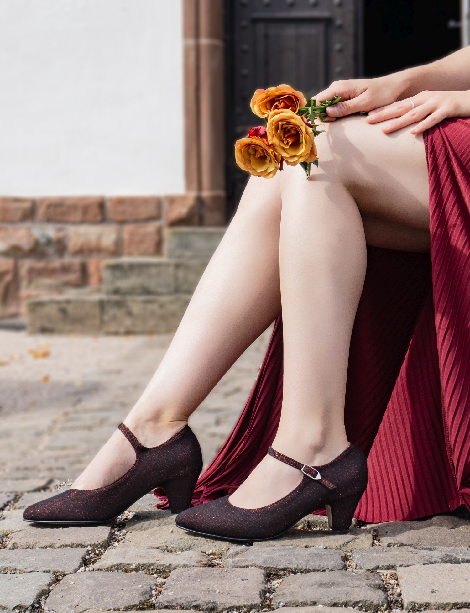 DSC02189-Bearbeitet Glitter Pumps Victoria magic red