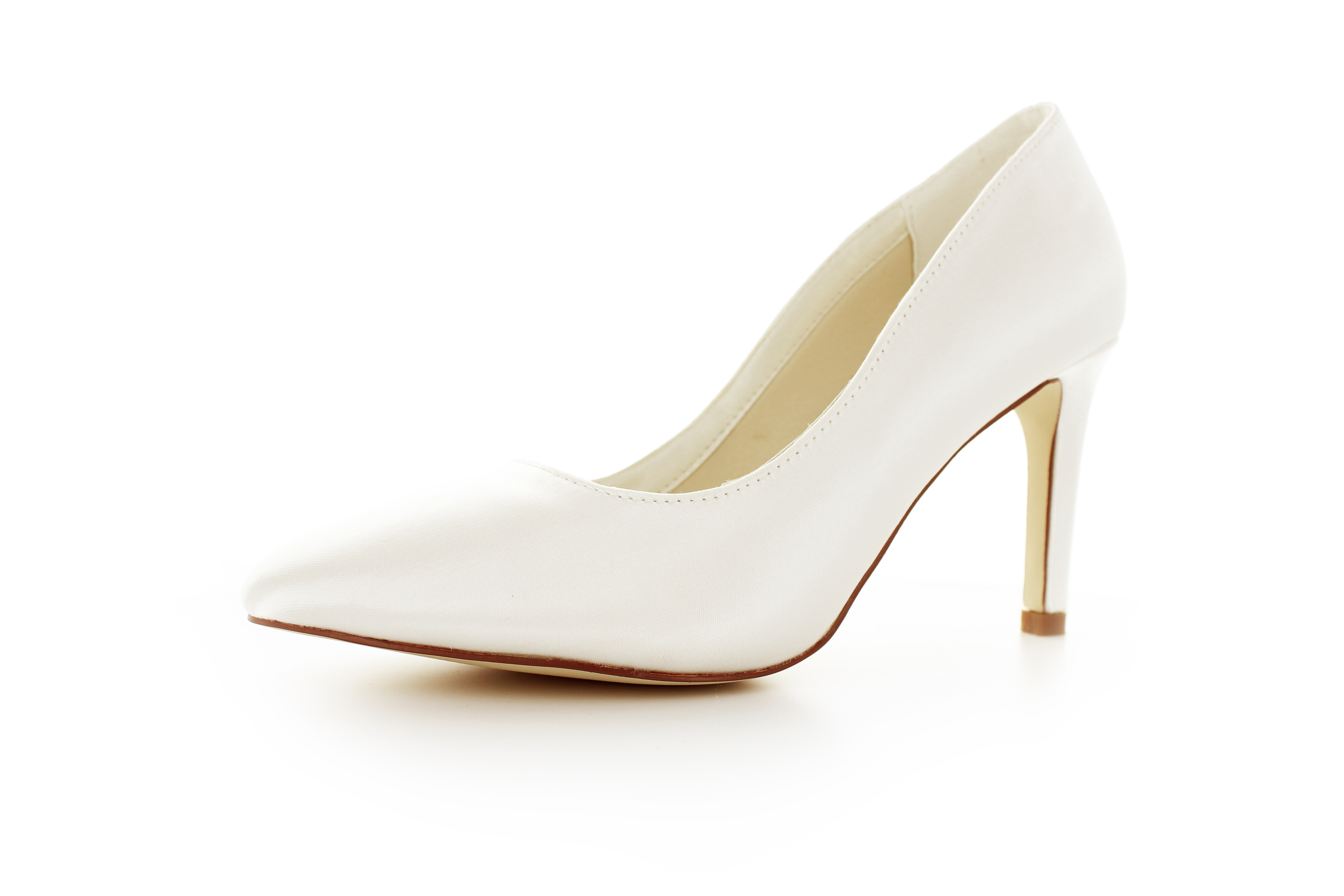 893-ivory hohe bequeme Brautschuhe Lotta ivory Satin