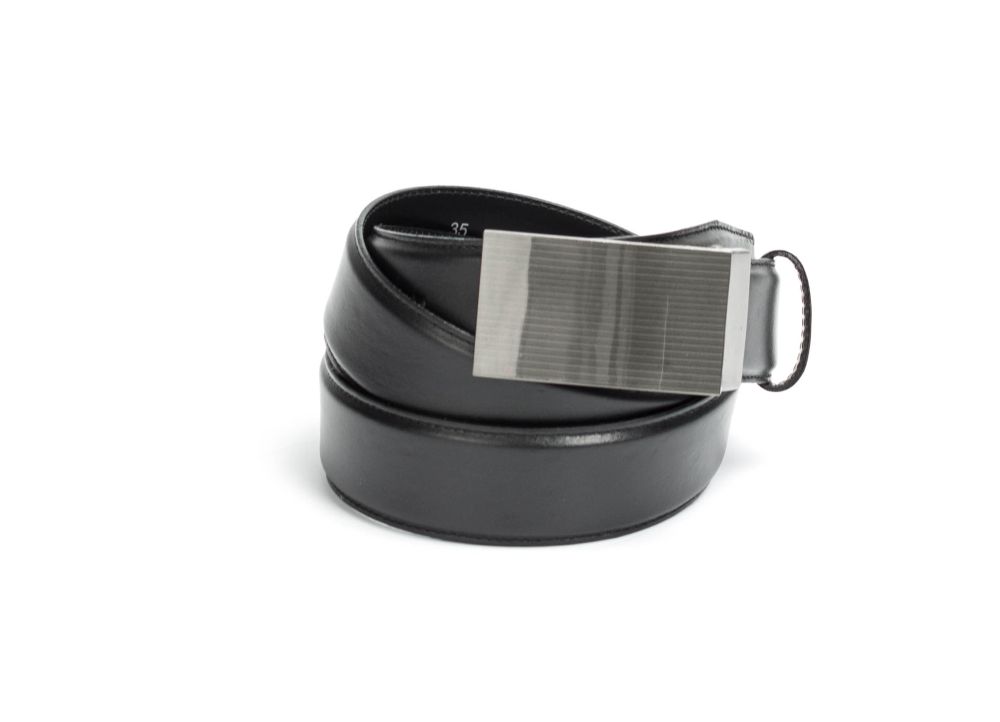 20-schwarz Koppelschnallengürtel G20 schwarz Nappaleder