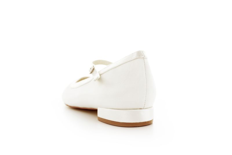 flache Brautschuhe Daria ivory Satin