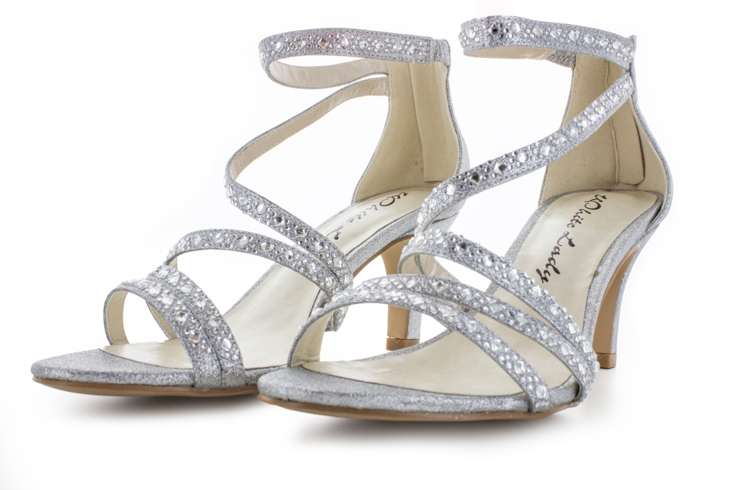 Sandalette Grace silber-Glitter