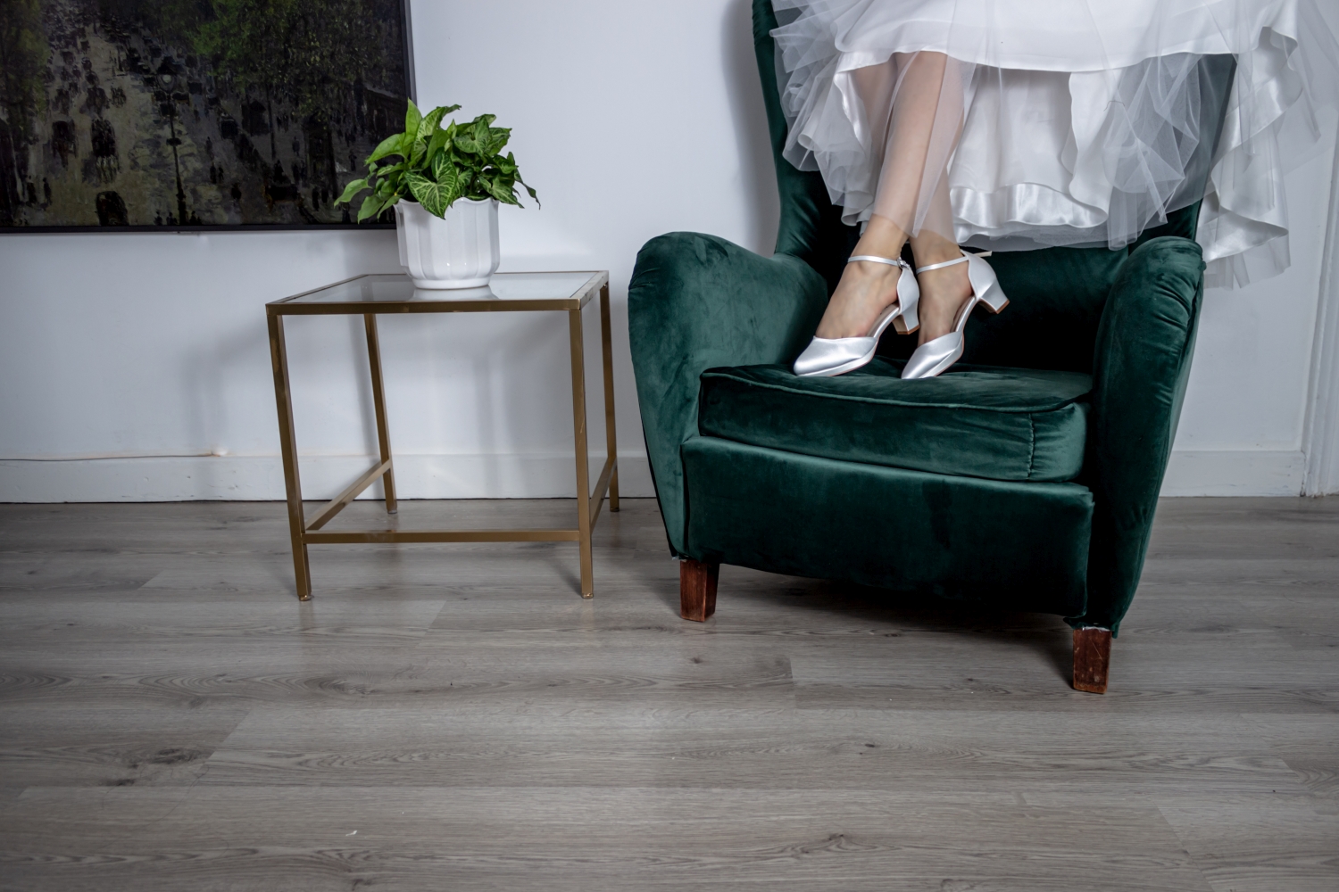White Lady Plateau Brautschuhe Linda
