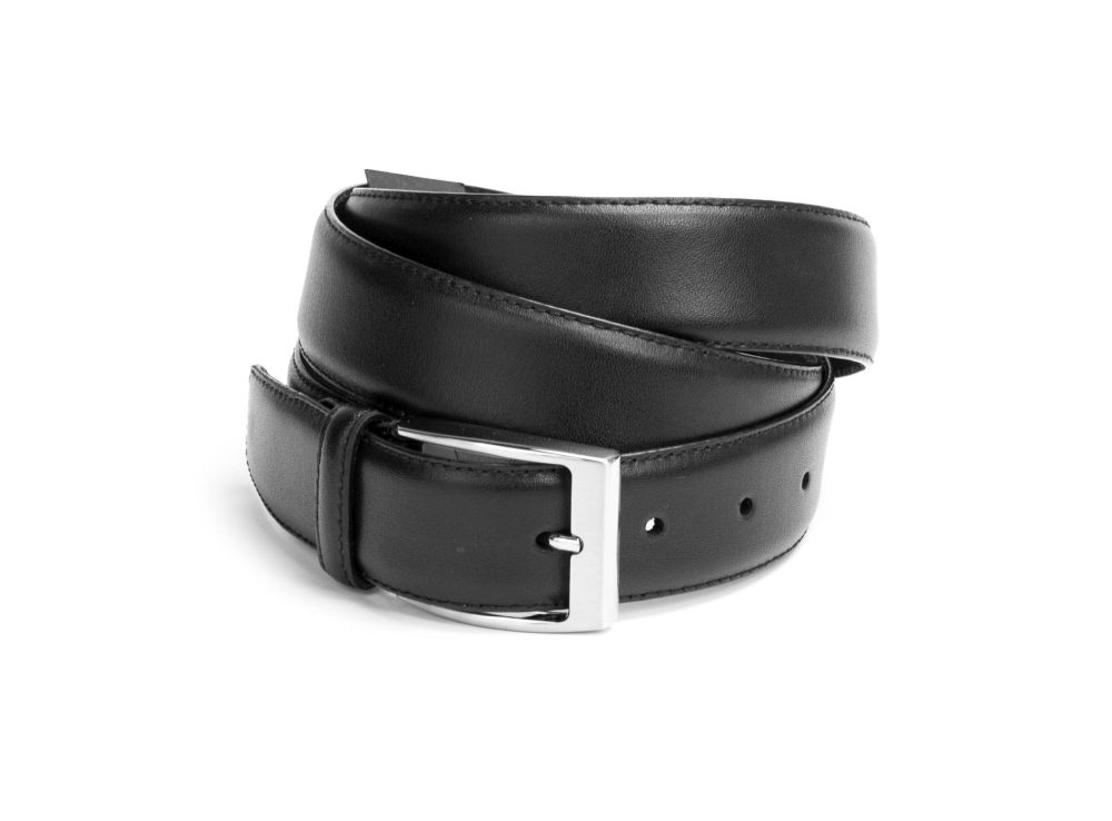Dornschnallengürtel G10 schwarz Nappaleder