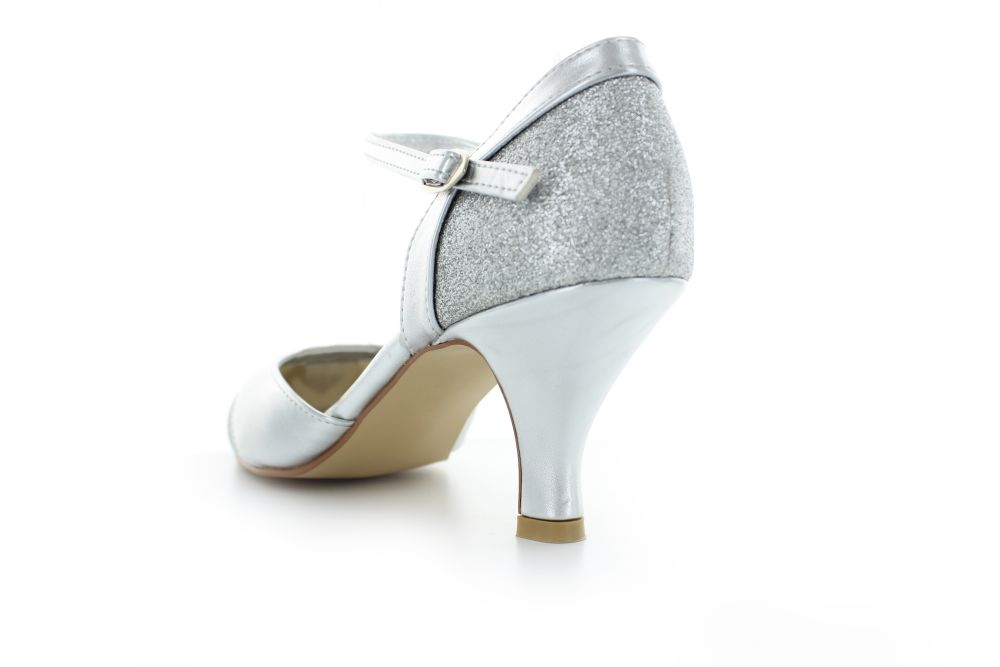 701-silber-e Riemchen Pumps Helena silber