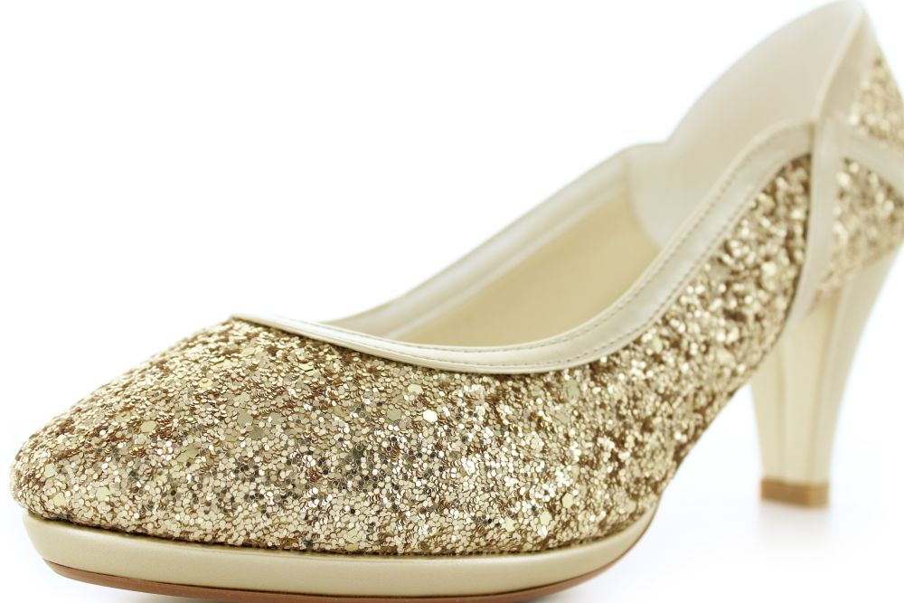 832-Glitter-gold-b Glitter Pumps Kim gold