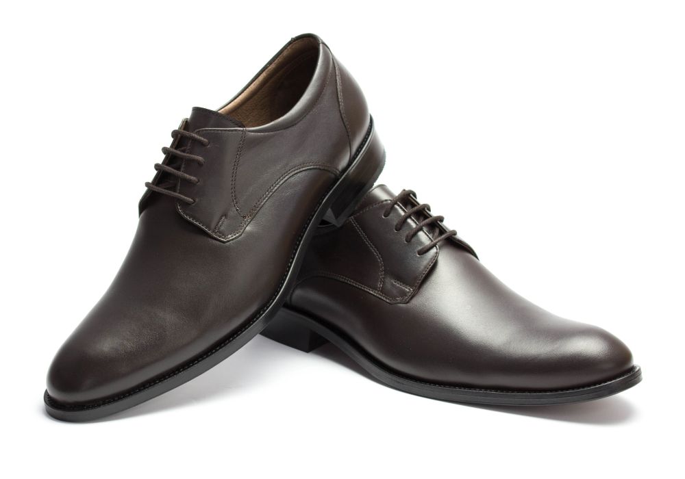 411-schoko-10 Derby Herrenschuhe Allister schoko