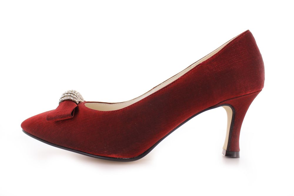 705-rubingIsWaafzXswla Vintage Pumps Igrid rubin Satin