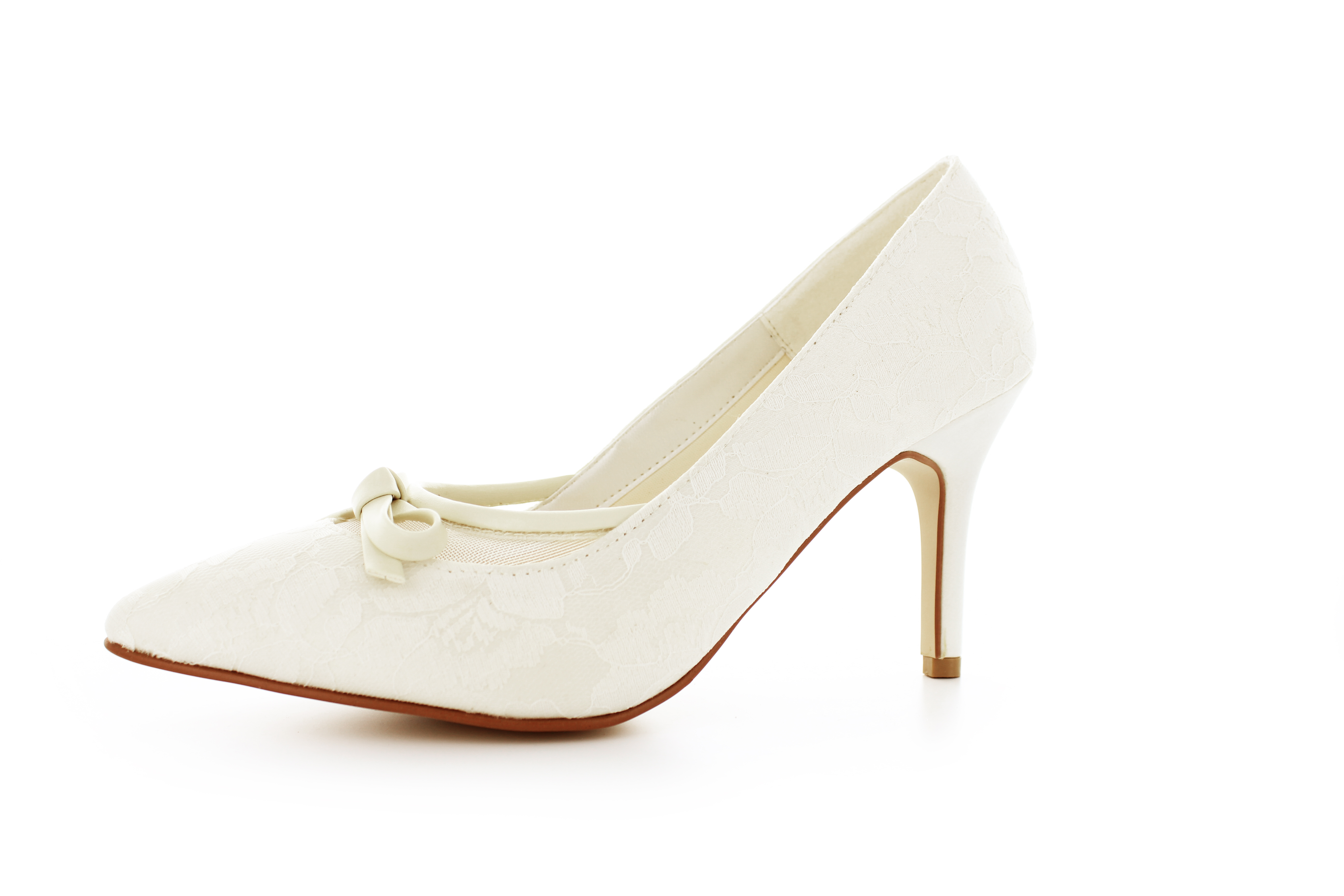 Vintage Brautschuhe Rosaline ivory-cream