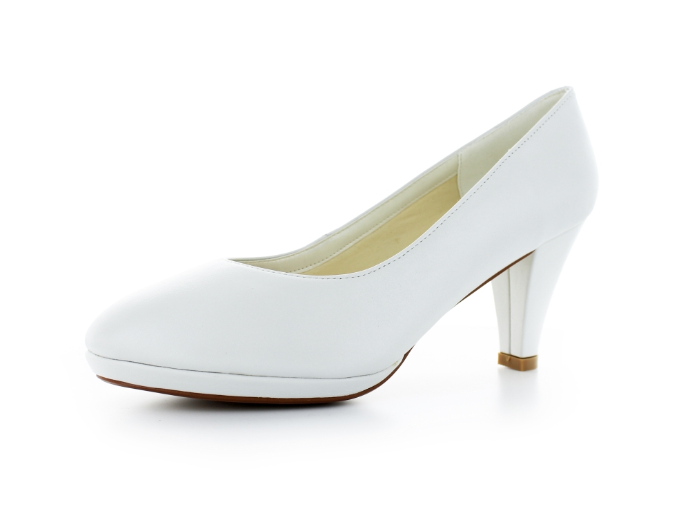 Brautschuhe Maja weiß Leder