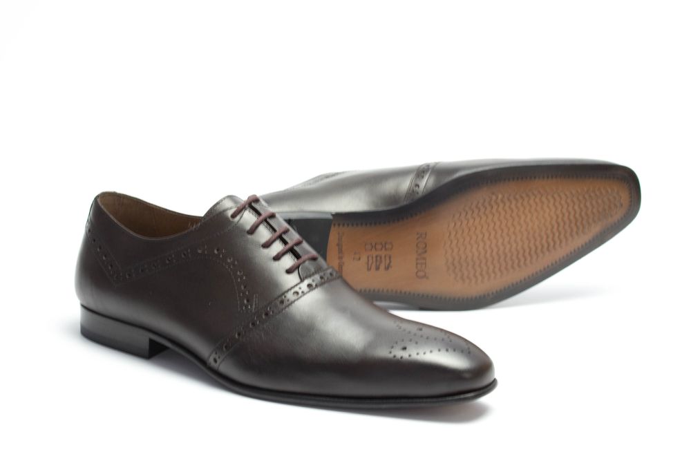 465-schoko-5 Oxford Herrenschuhe Elias schoko mit Lochverzierung